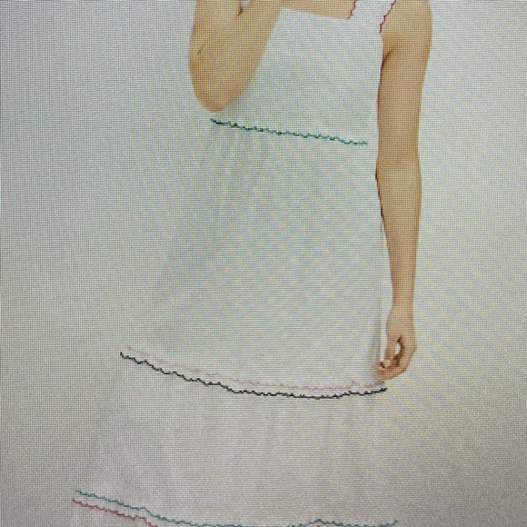 Loft Rainbow Ruffle Strappy Tiered Maxi Dress - Picture 2 of 6